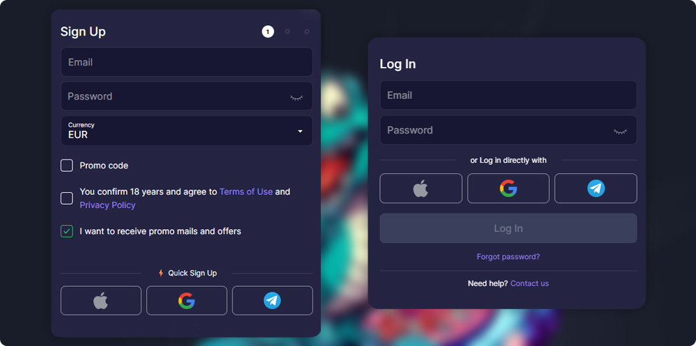 BinoBet Casino Login and Registration